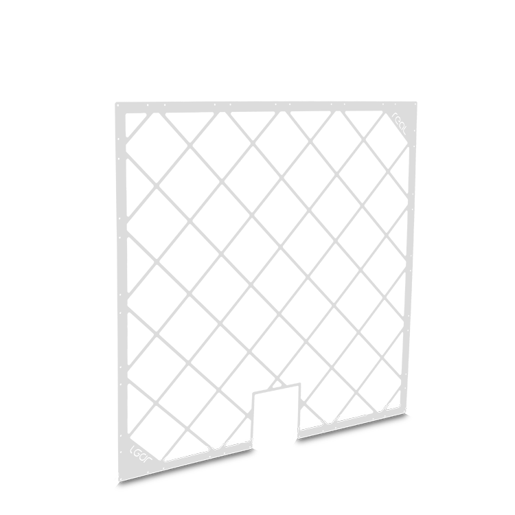 Grille antichute avec decoupe moteur