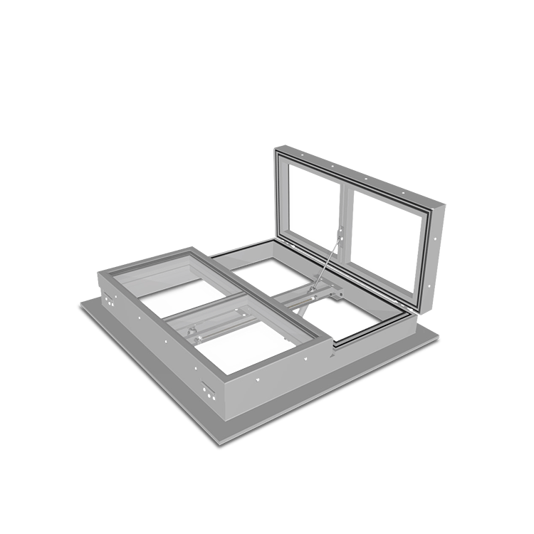 Exutoire fumée double vantail Duo Therma TG (Aluminium)